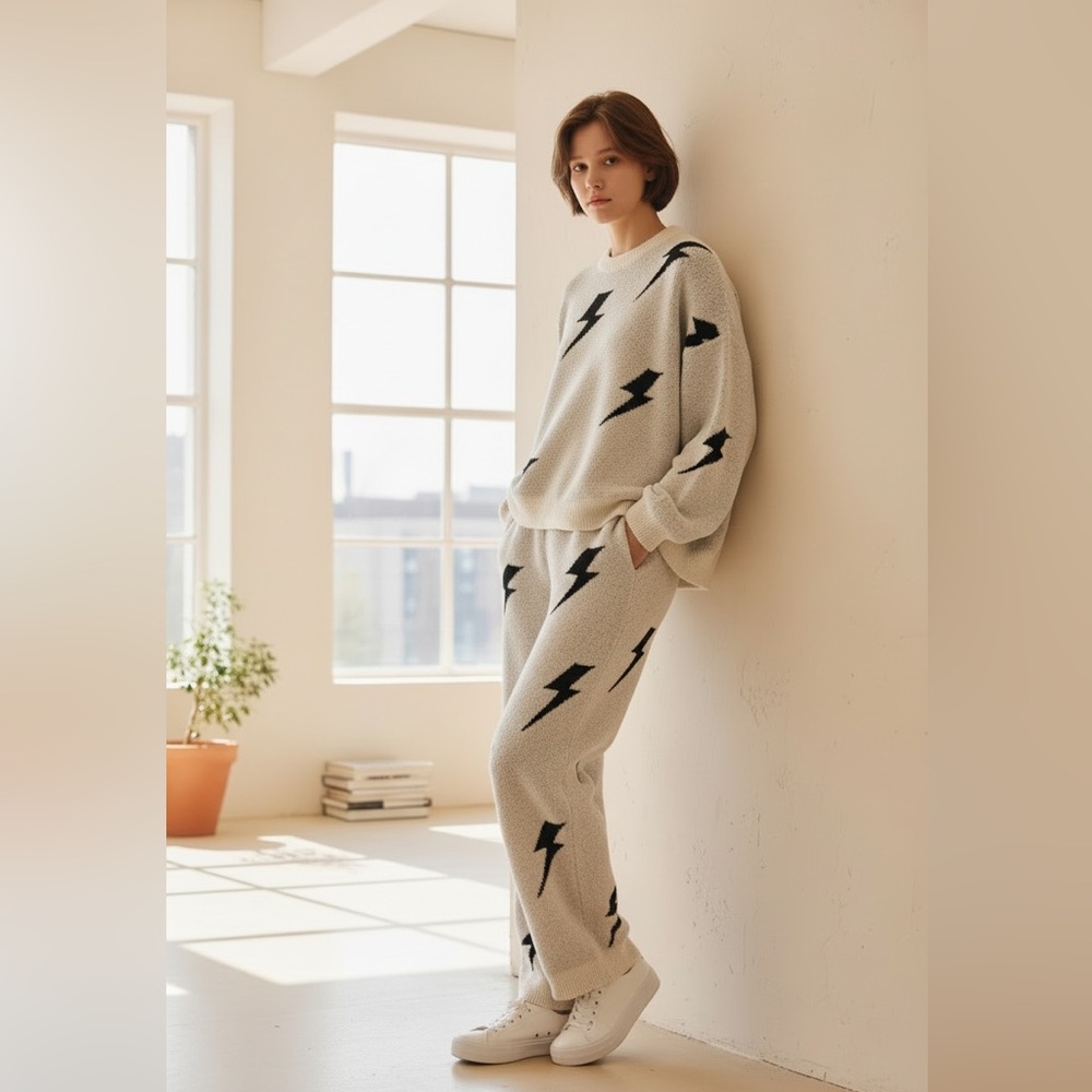 Lightning Bolt Sweater and Pant Set